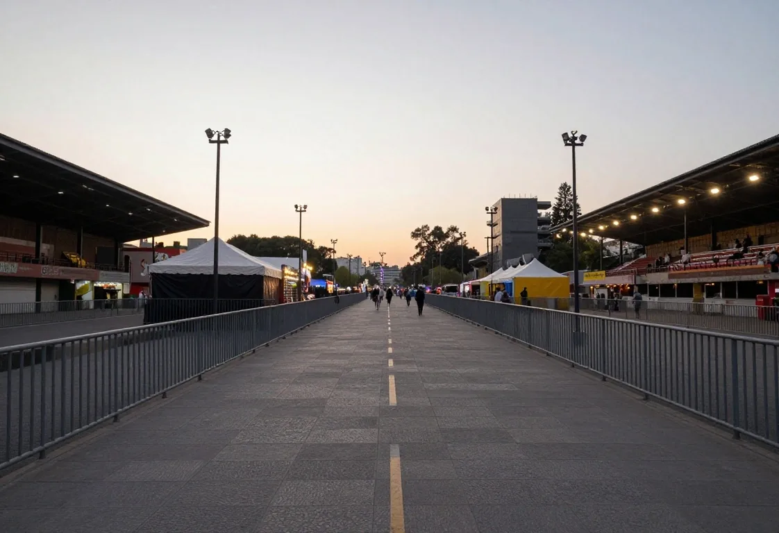 Acceso de Metro Ciudad Deportiva en día de evento