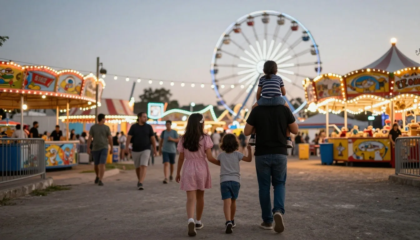 Multitud nocturna en un festival en México bajo luces del escenario